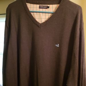 Mens V-neck Southern Marsh Sweater